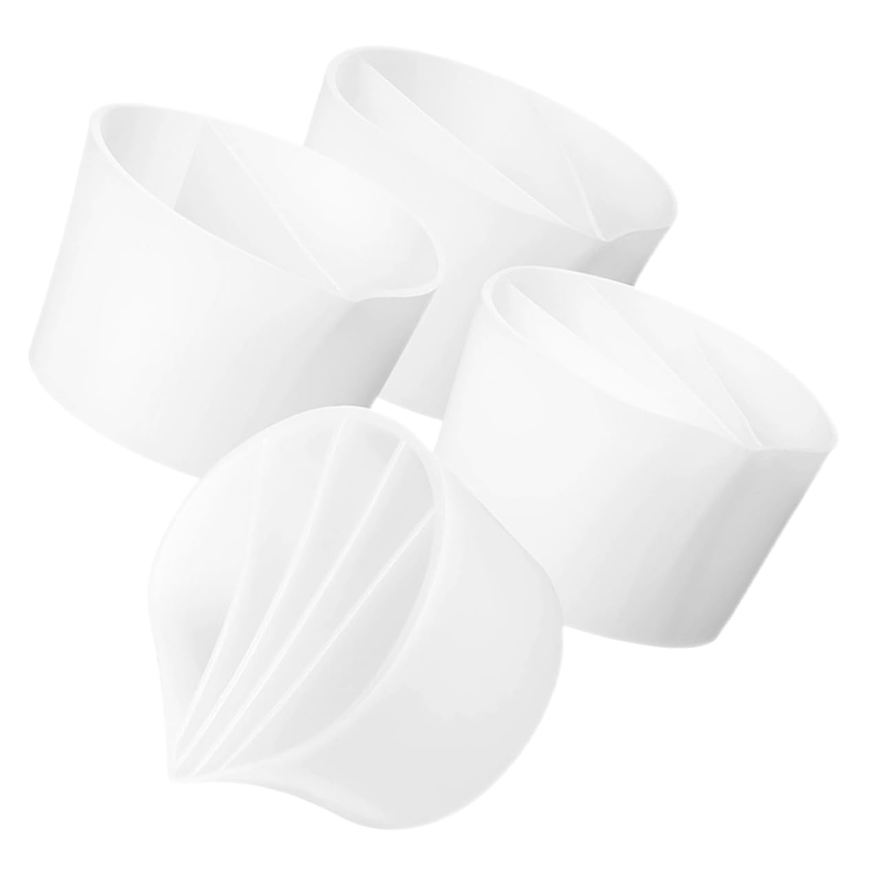 HOODANCOS Small Mixing Cups Set of 4 Silicone Epoxy Resin Pigment Holders for Crafts