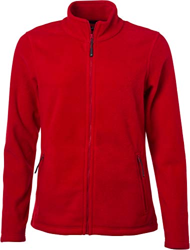 James & Nicholson Damen Fleece Jacke, Rot (Red), 38 (Herstellergröße: L)