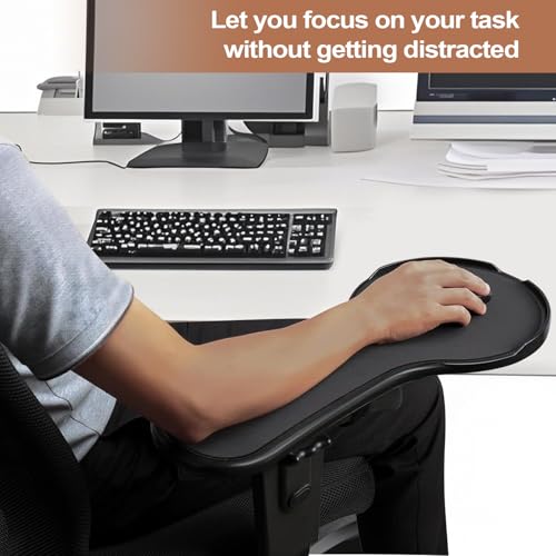 Almohadilla reposabrazos mesa ergonomica con soporte ajustable de oficina 3