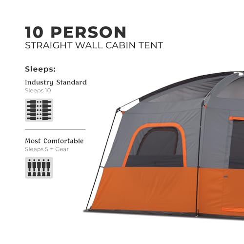 CORE Tent for Family Camping | 10 Person / 11 Person / 12 Person Large Multi Room Cabin Tents for Car Camping & Outdoor - Additional View