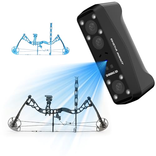 EINSTAR Rockit 3D Scanner, Wireless Scanning WIFI6, 90 FPS, Marker-Free Scanning, 7+38 Blue Laser + NIR, Full Colour, Su