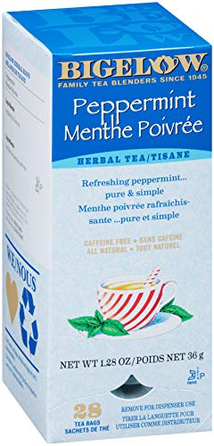image for Bigelow Tea Bigelow Peppermint Herbal Tea 28-Count Boxes (Pack of 6) C