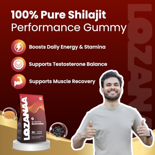 Image of Himalayan Shilajit Gummies | 300 mg Shilajit with Safed Musli 60 mg, Gokshura 40 mg & Ashwagandha | All-Day Energy with Long- Lasting Stamina| No Added Sugar | 30 Natural Gummies