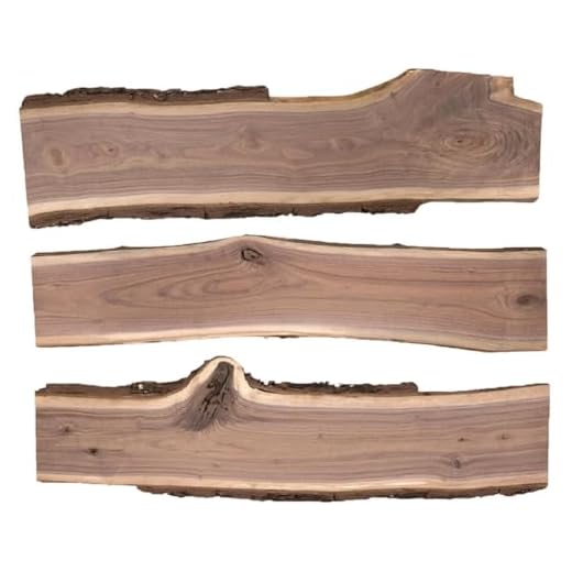 Rustic Walnut Wood Slabs 36-Inch 3-Pack