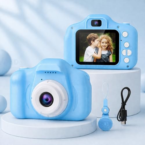 VikriDA Kids Digital Camera 2.0" Color Display Blue - Image 2