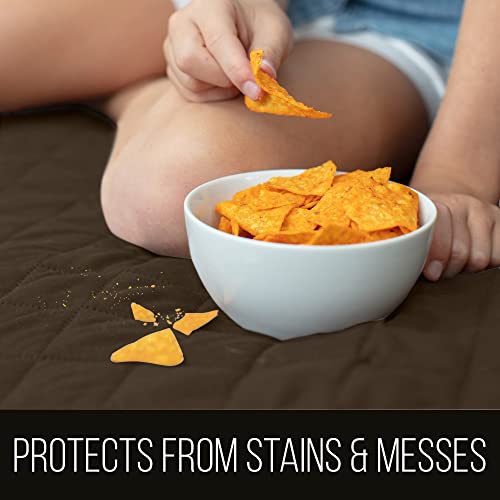 image for Sofa Shield Couch Slip Cover with Patented Strap, Cushion Protector, U