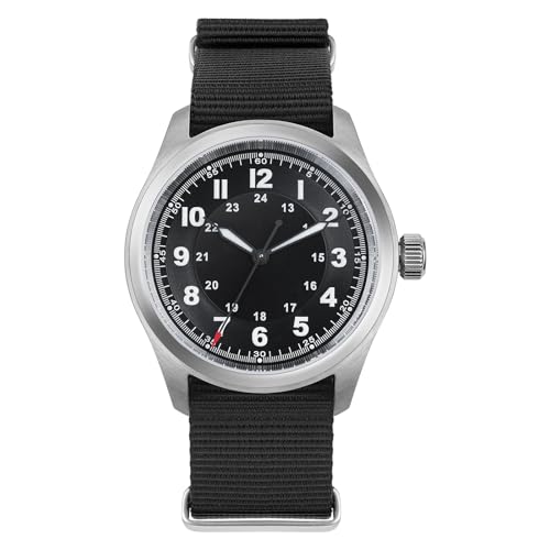 Image of TACTICAL FROG Militado ML08 Field Watch Japanese Sweep VH31 / 515 Movt with Calendar, Men's Military Watch Sapphire Crystal 10 ATM Waterproof Analog Watches for Men