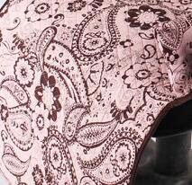 GlobalNiche? Brown and Pink, L: Tailup Pet Non Slip Sofa Bed Mats 100% Cotton Dog Foldable Car Seat Cover Print Cat Bench Seat Mats