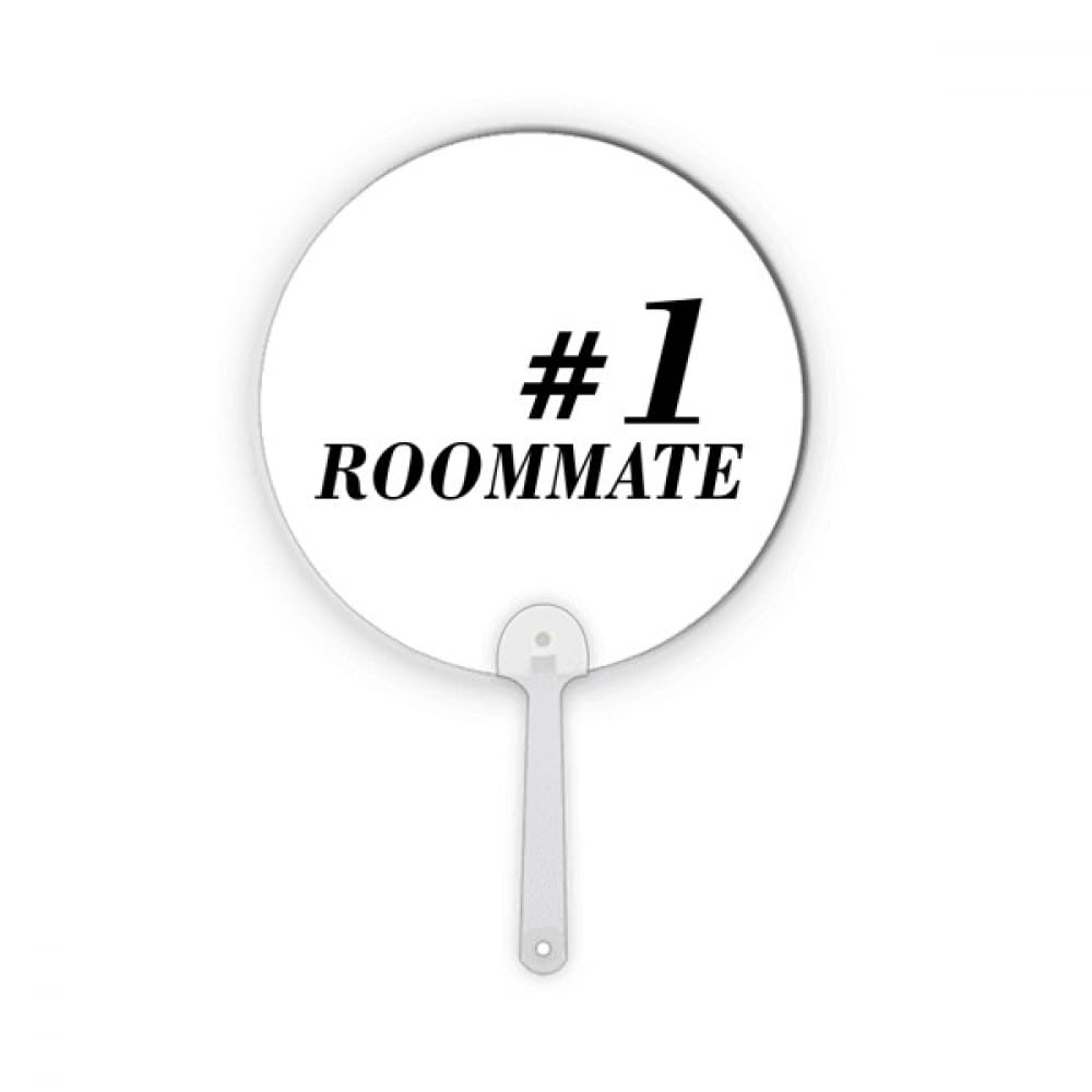 Éventail rond plastique No.1 Roommate pour fête diplôme