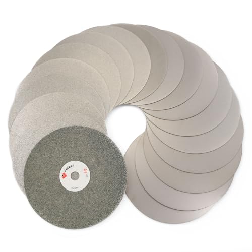 Image of 6 inch inch 150 mm Grit 2000 Diamond Grinding Disc Abrasive Wheel Coated Flat Lap Disk Jewelry Tools for Gemstone Glass Rock Ceramics