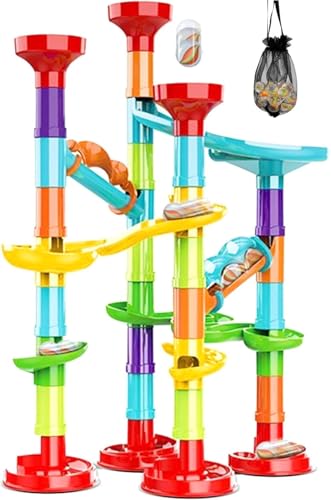 PLMMOUT 50Pcs Marble Run,Marble Track Educational Learning...