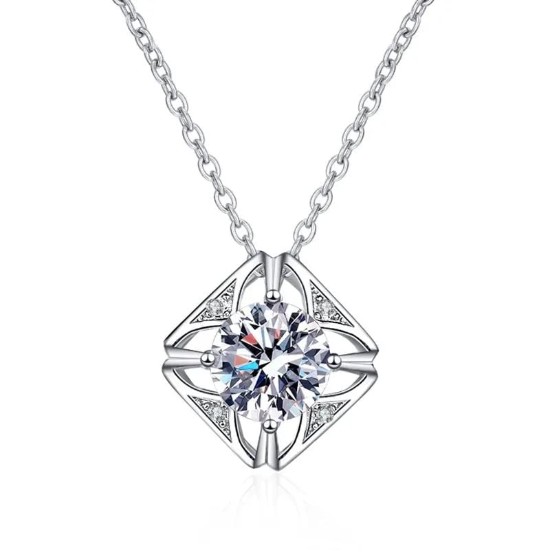 Collier moissanite femme argent S925 : finis les bijoux ternes, brillez en D