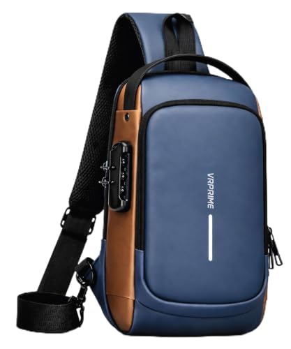 Image of Sling Side Bag For Men | Anti-Theft Smart Waterproof Crossbody Chest Bag for Travel | Messenger Bags Casual Shoulder Bag for Men and Women (ALLBLACK)