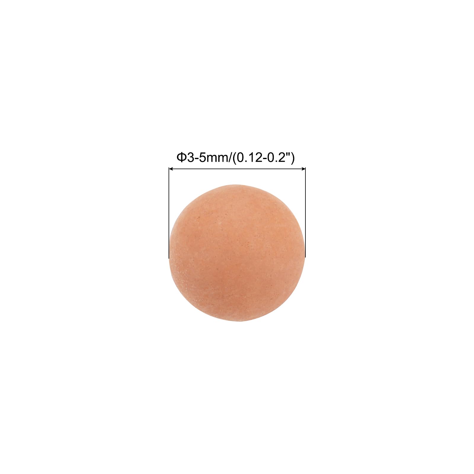 QUARKZMAN Cailloux d'Argile 3-5mm 0,22 Lbs Rouge pour Jardinage, Culture Hydroponique, Bonsaï