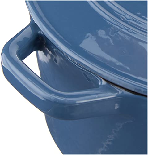 Image of Cuisinart 3 Qt Casserole, Covered, Enameled Provencial Blue