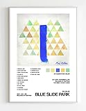 Mac Miller - Blue Slide Park Album Cover Poster Print With Track List and Color Tiles - 11' x 17' inches Ready to Frame - Wall Art