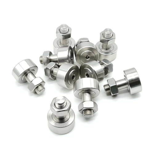 10Pcs CF10-1 SUS304 Stainless Cam Follower Bearing M10x26x36.2mm Roller Track Bearing KR26 Engine Parts