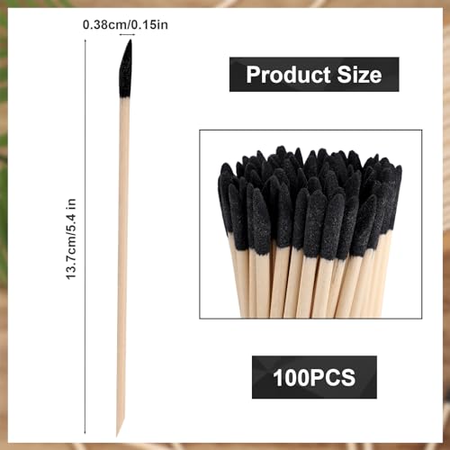 NQEUEPN 100pcs Beveled Sanding Sticks - Image 2