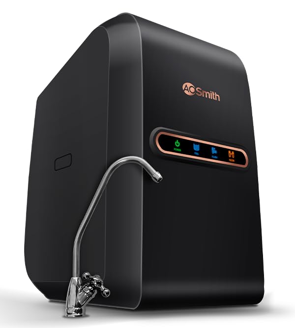 AO Smith Z2+ Luxe (Midnight Black) RO Under sink Water Purifier | UTC | 7-Stage Purification | 2x Water Savings | Goodness of Copper