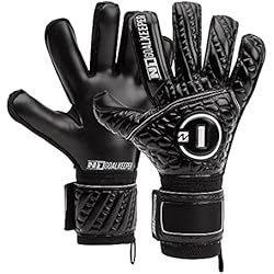 N1 Goalkeeper gloves Cronos SSG Pro Guantes de Portero de Adulto para Fútbol Profesional Cómodos y Ajustados de Látex Alemán. Antideslizantes y Transpirables. Cierre Elástico. 4 N1 Goalkeeper gloves Cronos SSG Pro Guantes de Portero de Adulto para Fútbol Profesional de Látex Alemán. Corte Híbrido y Encaje Standard. Antideslizantes y Transpirables. Cierre Elástico. Negro. 10