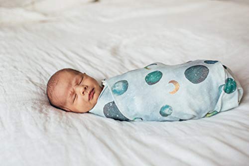 Image of Copper Pearl Swaddle Blankets for Newborns | Soft Stretchy Receiving Blankets for Boys and Girls | Large 46 x 46 Inch Baby Blankets | Lightweight and Breathable Swaddles | Lunar