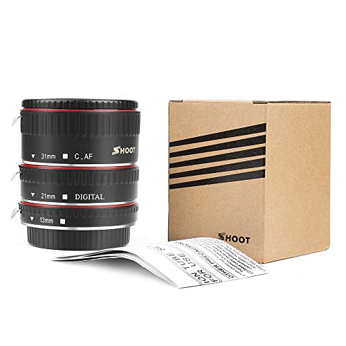 D&F Af Auto Focus Macro Extension Tube Set Eos Ef/Ef-S Lens Close-Ups For Canon Eos Ef Lens Such As Canon 7D,500D,600D,700D,5D Mark Ii Iii, Rebel T2I, T3I, T5I. #TOP6