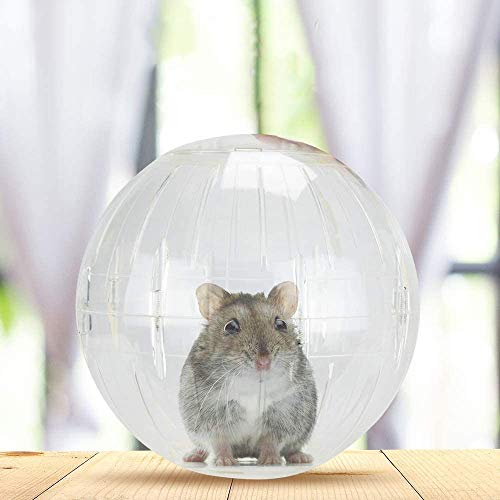 Voarge Running Ball loopbal voor knaagdieren, hamsters, beweging, knaagspeelgoed om mee te lopen, kunststof, 12 cm, transparant - Image 7
