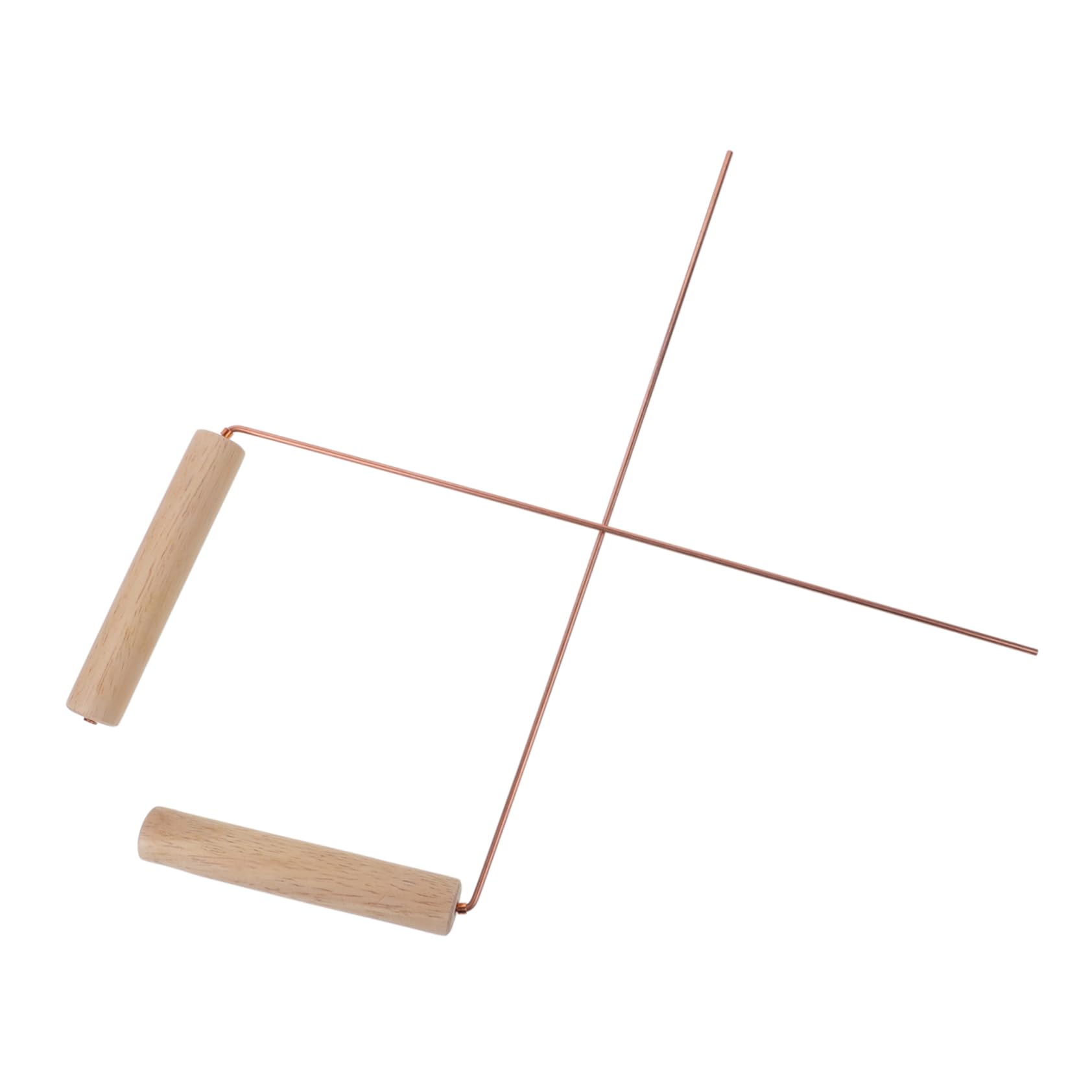 HOMOCONO 2pcs Copper Dowsing Rods for Water Witching Portable Divining Sticks Kit Outdoor Water Detection Tool Smooth Surface and Comfortable Grip