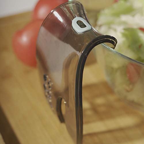 PortoFino Salad Hands – Serving & Mixing Tongs/Salad Servers | Space Saving & Nesting Design for Easy Storage | Kitchen Tools/Utensils & Accessories | Compact, Light Weight, Durable