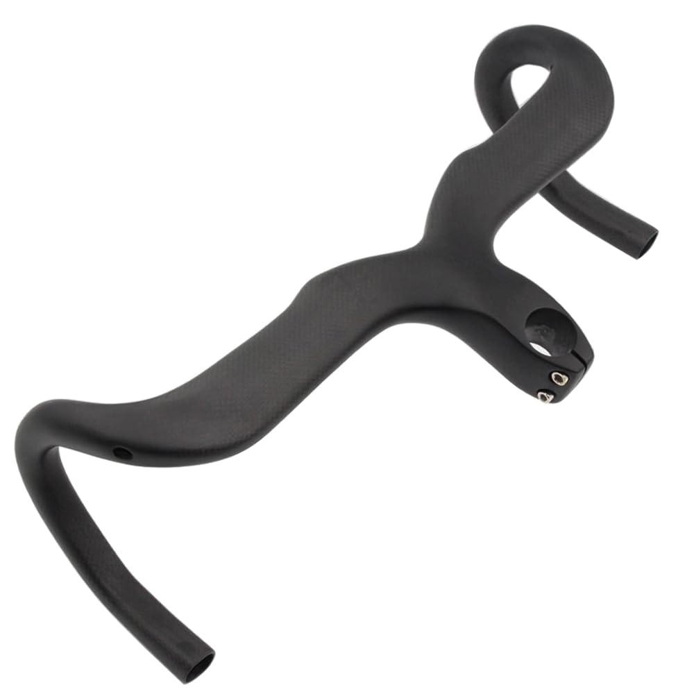 RXL SL 1-1/8" Manillar de bicicleta de carreras de fibra de carbono Enrutamiento interno 3K mate 400 x 100 mm