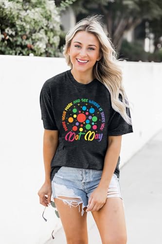 International Dot Day Shirt Family Outfits Funny Make Your Mark Graphic Boy Girl Shirts Colorful Dot Day Short Sleeve Tops4