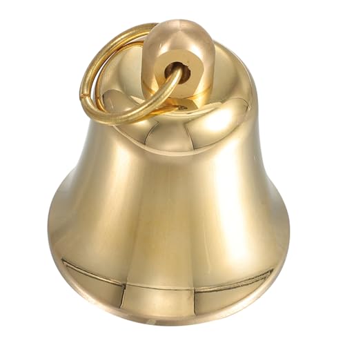 HOMSFOU Brass Bell Hanging Jingle Bells Vintage Bronze Jingle Bells DIY Craft Bell for Wind Chime Small Bells for Crafting Bell Wind Chimes Hanging Bell for Home Bell Ornaments Hand Press