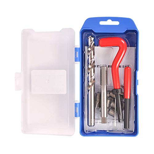 15Pc Thread Repair Kit M12 X 1.75 X16.3MM Auto Car Helical coil Tool Set F04187J