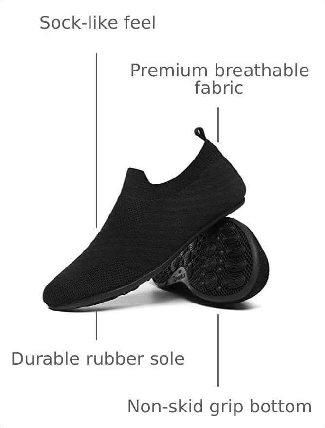 Image of SLEVEL Lightweight Non Slip Travel Indoor Grip House Slipper Socks Unisex Adult Around The House Floor Home Shoes for Women Men