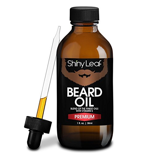Shiny Leaf Beard Oil Moisturizer | For Softer, Tamable Beards | Premium Citrus Blend For Beard Grooming, Nourishes, Prevents Itches and Beard Flakes - 1oz