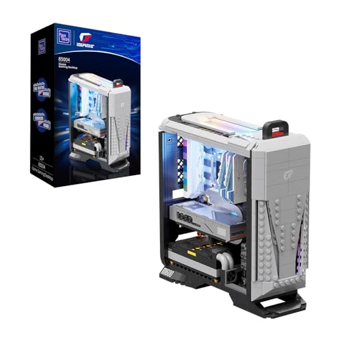 BRICKKK Technic Klemmbausteine Set - PC Desktop Computer Modellbausatz für Erwachsene, Kreatives Sammlermodell zum Bauen und Ausstellen für Zuhause oder Büro