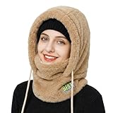 【RÉSISTANT ET DE QUALITÉ】: Fabriqué en polyester renforcé, ce Balaclava Chapeau résiste au boulochage et à l'usure. Lavable en machine pour un entretien facile, il deviendra vite un indispensable de l'hiver. Sa doublure polaire double couche offre chaleur et protection supplémentaires, même par temps glacial, pour un confort optimal.