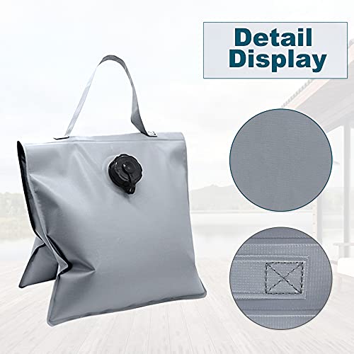 4 Packs Heavy Duty Water Saddlebag Design Sandbag For Photography Empty Water Weight Bags For Photo Video Studio Stand Light Stand Backyard Outdoor Patio Sports(Gray) (White) #TOP5