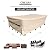 CKCLUU Patio Furniture Set Covers Waterproof Patio Conversation Sets Cover Outdoor Sectional Sofa Couch Cover Outside Dining Set Table and Chairs Covers Heavy Duty 600D 108" L x 82" W x 28" H Beige