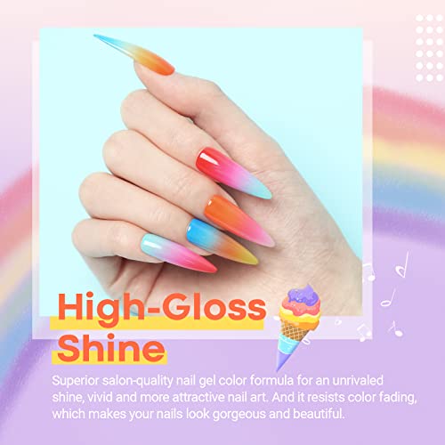Modelones 35Pcs Neon Gel Nail Polish Kit With U V Light 48W Nail Dryer, 12 Colors Summer Pink Soak Off Gel Nail Polish Set, Glossy & Matte Base Top Coat, Nail Art Decorations, Manicure Tools, Diy At Home Salon Nail Art Gift For Women #TOP3
