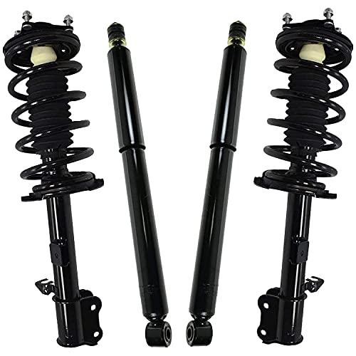 Detroit Axle - Front Struts w/Coil Springs + Rear Shocks Absorbers Assembly Replacement for Ford Escape Mazda Tribute Mercury Mariner - 4pc Set