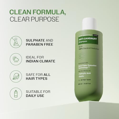 Bare Anatomy Expert Anti-Dandruff Shampoo Targets Oily Scalp And Sheds Dry Flakes Clears away dandruff flakes Relieves from excessive oil 8.4 Ounce - Thumbnail 7