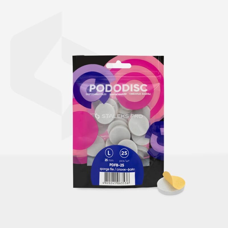 STALEKS PRO Disposable files-sponges for pedicure disc PODODISC L EXPERT 25 (25 pcs) 1