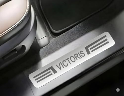 Image of AC Door Sill /Foot Step Stainless Steel Scuff Plate Plates Compatible with Maruti Suzuki Victoris (Set of 4 Pcs)