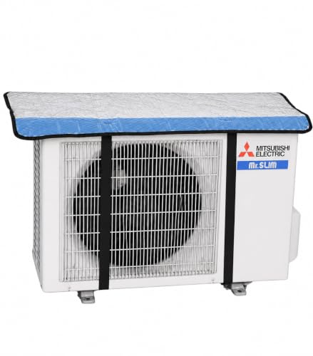 Image of AC Outdoor Unit Protector for Split AC | Outdoor AC Cover with Heat-Insulated Reflective Shield | Waterproof & Dustproof Protection (1 TON)