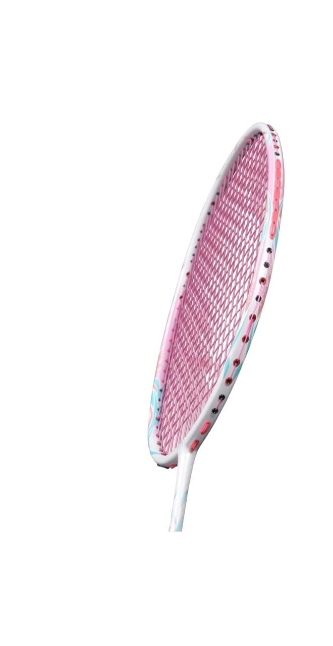 Badminton Set Racchetta da Badminton Attacco e Difesa Interamente in Carbonio, Massimo 38 libbre