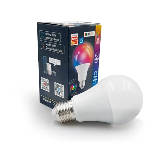 Lâmpada Inteligente Wi-Fi Compatível com Alexa e Google Assistant...
