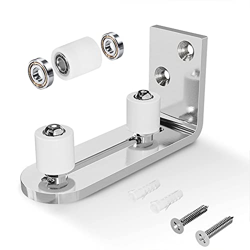 LWZH Floor Guide Schuur Deur Gids Schuifdeuren Schuur Deur Floor Guide Roller Bottom Verstelbare Stay Roller, Zilver - Image 6