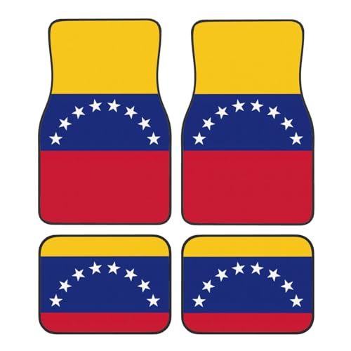 Tapis de voiture Venezuela universels - Tapis de sol 4 pièces pour camionnette et SUV