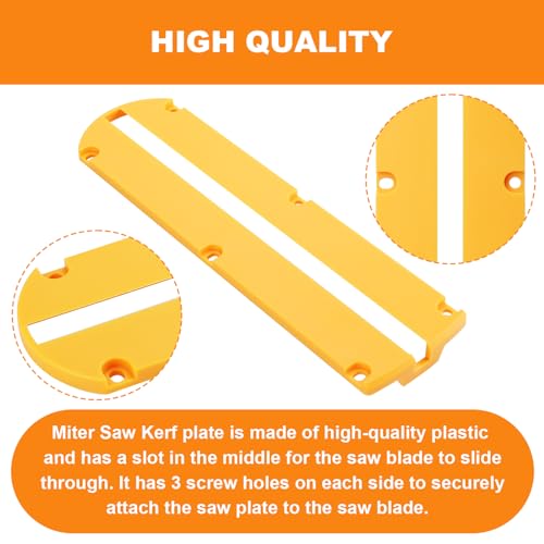 GEAIN 146726-02 Miter Saw Kerf Plate For Dewalt Miter Saw DW703 DW704 DW704A DW705S DW705 DW706 DW715 DW716 DW716-2 pack